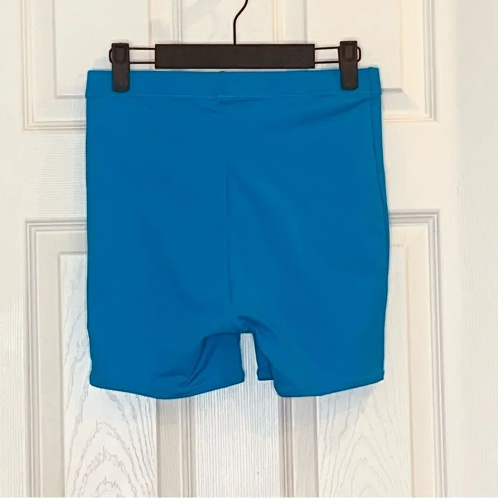 Skims Recycled Swim Mid Waist Short Size Small Turquoise
